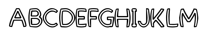 FortuneCity Comic Outline Font UPPERCASE