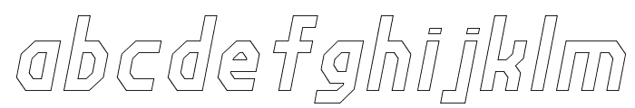 Fortzilla Light Italic Font LOWERCASE