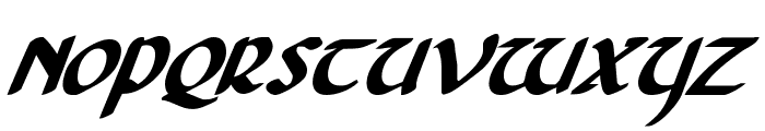 Foucault Bold Italic Font UPPERCASE