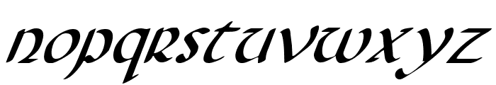 Foucault Expanded Italic Font LOWERCASE
