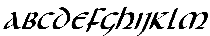 Foucault Italic Font LOWERCASE