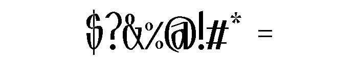 Fountain Font OTHER CHARS