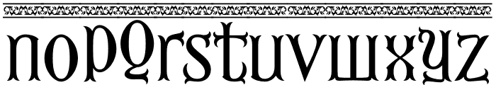 Fourth Reign PERSONAL USE ONLY Border Font LOWERCASE
