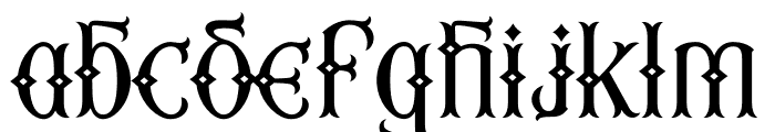 Fourth Reign PERSONAL USE ONLY Diamond Font LOWERCASE