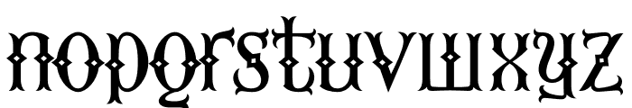 Fourth Reign PERSONAL USE ONLY Diamond Font LOWERCASE