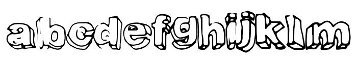 FourthDimension Font LOWERCASE