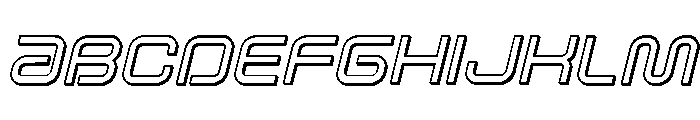 Fox on the Go 3D Italic Font UPPERCASE