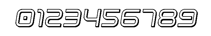 Fox on the Go 3D Semi-Italic Font OTHER CHARS