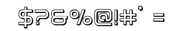 Fox on the Go 3D Font OTHER CHARS