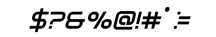 Fox on the Go Bold Italic Font OTHER CHARS