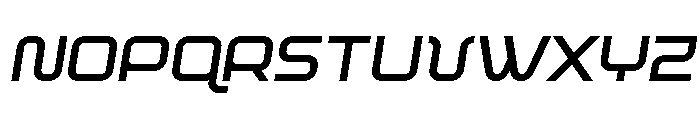 Fox on the Go Bold Semi-Italic Font UPPERCASE