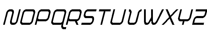 Fox on the Go Condensed Italic Font UPPERCASE