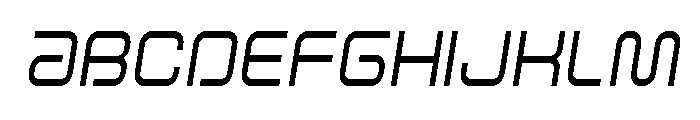 Fox on the Go Condensed SemiIt Font UPPERCASE