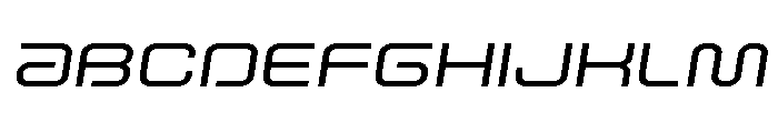 Fox on the Go Expanded SemItal Font UPPERCASE