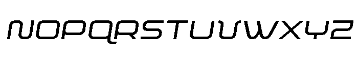 Fox on the Go Expanded SemItal Font UPPERCASE