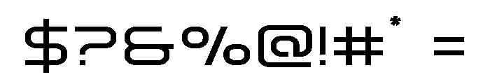 Fox on the Go Expanded Font OTHER CHARS