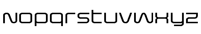 Fox on the Go Expanded Font LOWERCASE
