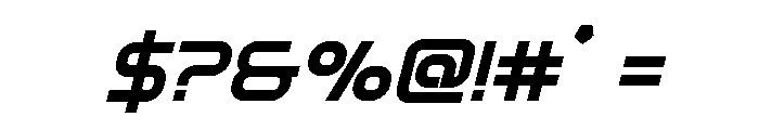 Fox on the Go Extra-Bold Ital Font OTHER CHARS