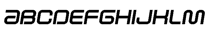Fox on the Go Extra-Bold SemIt Font UPPERCASE