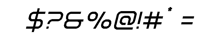 Fox on the Go Italic Font OTHER CHARS