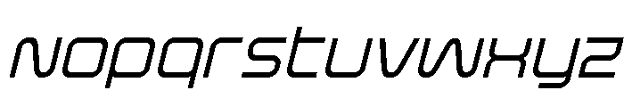 Fox on the Go Italic Font LOWERCASE