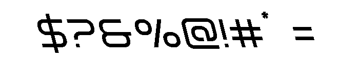 Fox on the Go Leftalic Font OTHER CHARS