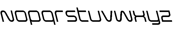 Fox on the Go Leftalic Font LOWERCASE