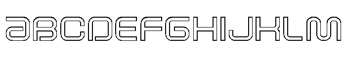 Fox on the Go Outline Font UPPERCASE