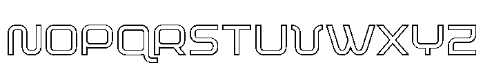 Fox on the Go Outline Font UPPERCASE