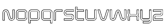 Fox on the Go Outline Font LOWERCASE