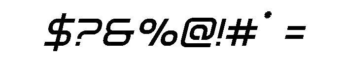 Fox on the Go Semi-Bold Italic Font OTHER CHARS