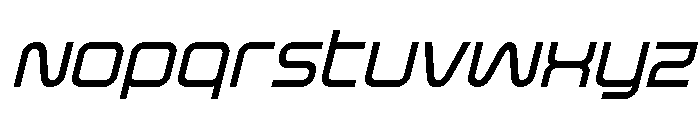 Fox on the Go Semi-Bold Italic Font LOWERCASE