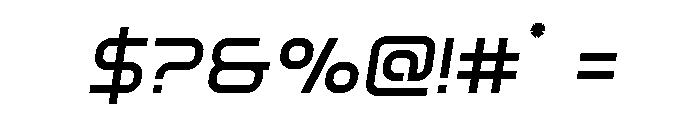 Fox on the Go Semi-Bold SemiIt Font OTHER CHARS