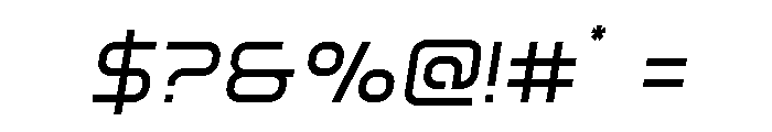 Fox on the Go Semi-Italic Font OTHER CHARS