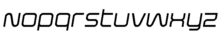 Fox on the Go Semi-Italic Font LOWERCASE