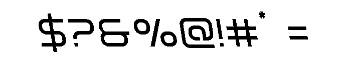 Fox on the Go Semi-Leftalic Font OTHER CHARS