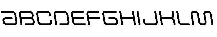 Fox on the Go Semi-Leftalic Font UPPERCASE