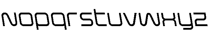 Fox on the Go Semi-Leftalic Font LOWERCASE