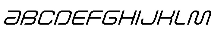 Fox on the Go Super-Italic Font UPPERCASE