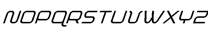 Fox on the Go Super-Italic Font UPPERCASE