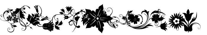 fotograami-flower Font LOWERCASE