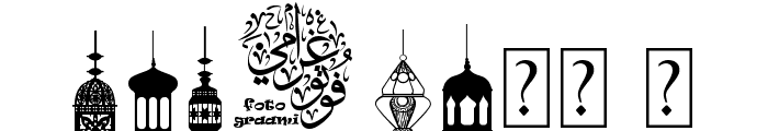 fotograami - lamp islamic Font OTHER CHARS