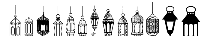 fotograami - lamp islamic Font UPPERCASE