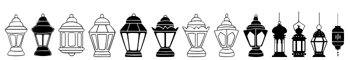 fotograami - lamp islamic Font LOWERCASE