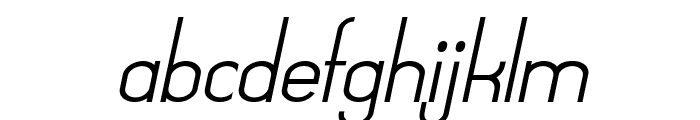 FoogleItalic Font LOWERCASE