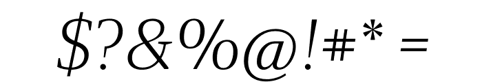 Foreday Italic Font OTHER CHARS