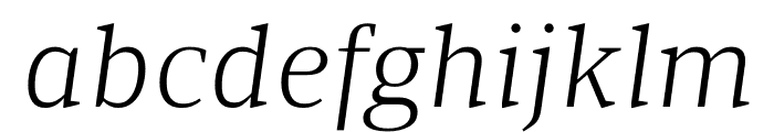 Foreday Italic Font LOWERCASE