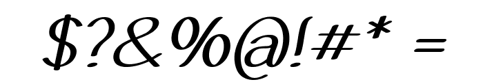 Forenbock-BoldItalic Font OTHER CHARS
