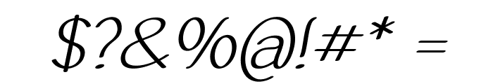 ForenbockItalic Font OTHER CHARS