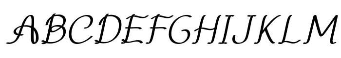ForenbockItalic Font UPPERCASE